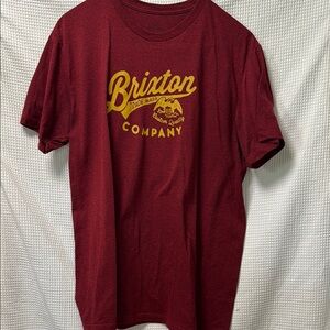 Brixton Red and Yellow Short Sleeve Tee